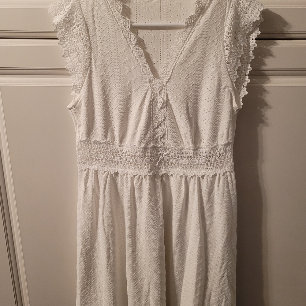 SHEIN White Lace Dress